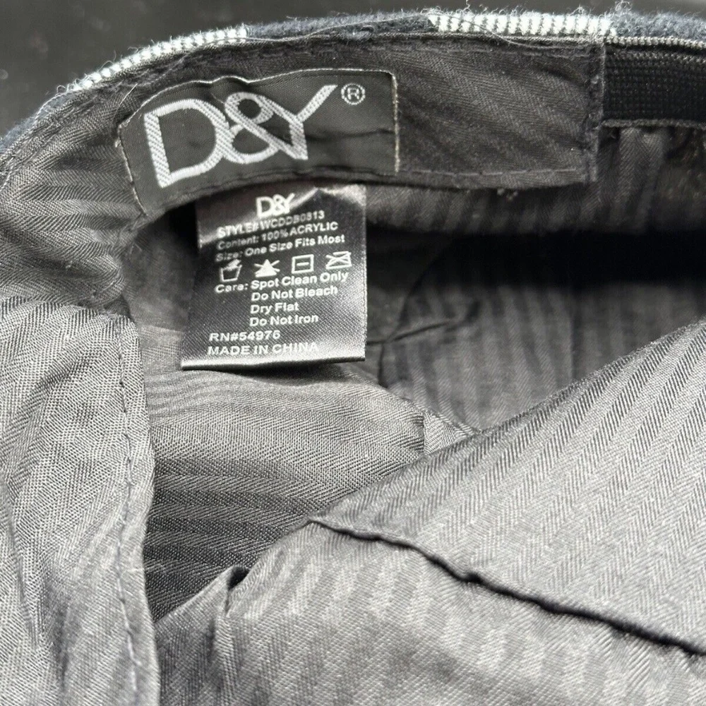 D&Y - Gatsby Newsboy Driver Flat Hat / Cap, Gingham or Plaid, 100% Acrylic - Picture 5 of 7